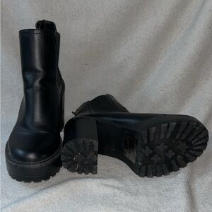 Madden girl black platform heels